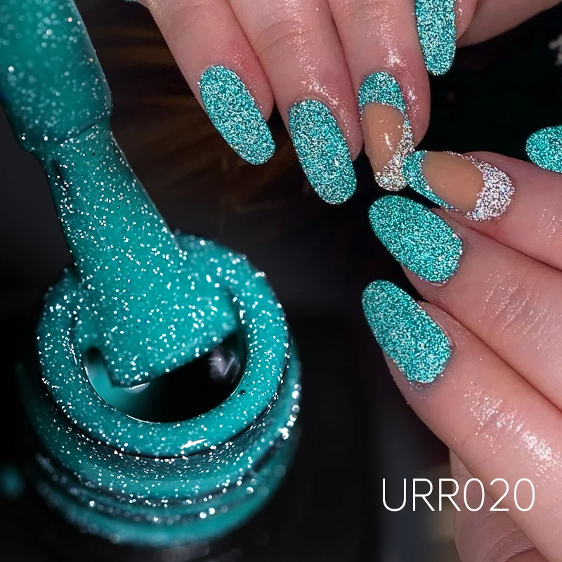 UR SUGAR 7.5ml Neon Reflective Glitter Gel Nail Polish Super Flash Sparkling Semi Permanent UV/LED Painting Gel Polish