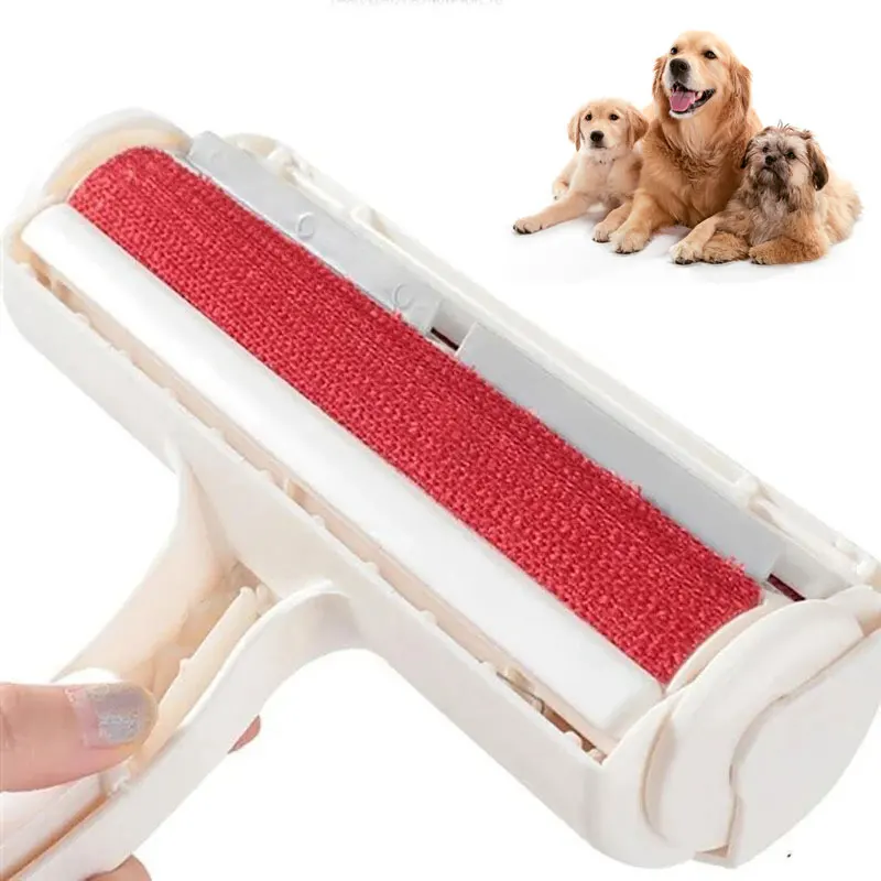 Pet Hair Remover Roller Pet Hair Remov Cleaning Removing Dog Cat Self Cleaning Lint Pet Hair Remover  One Hand Operate