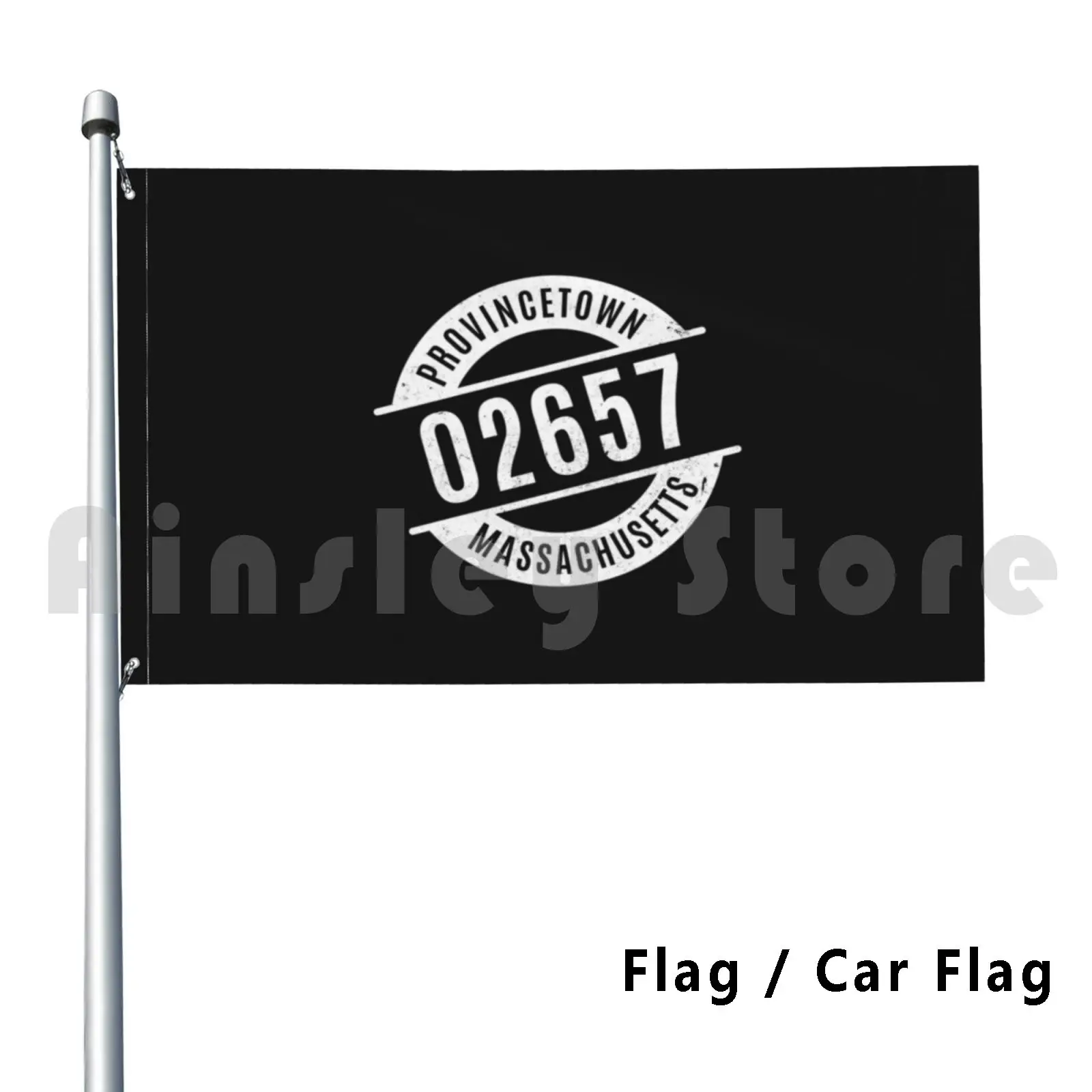 Flag Car Flag Provincetown Massachusetts 02657 Zip Code 847 City Distressed Geography Home Hometown