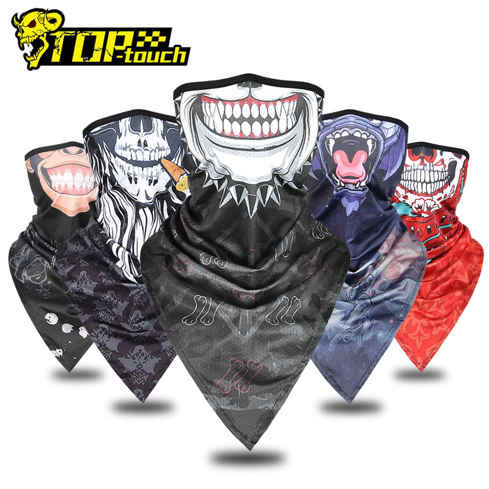 Motorcycle Triangle Towel Balaclava Moto Mask Skiing Head Masks Windproof Tactical Motocross Cycling Biker Mask Hood Cap Helmet