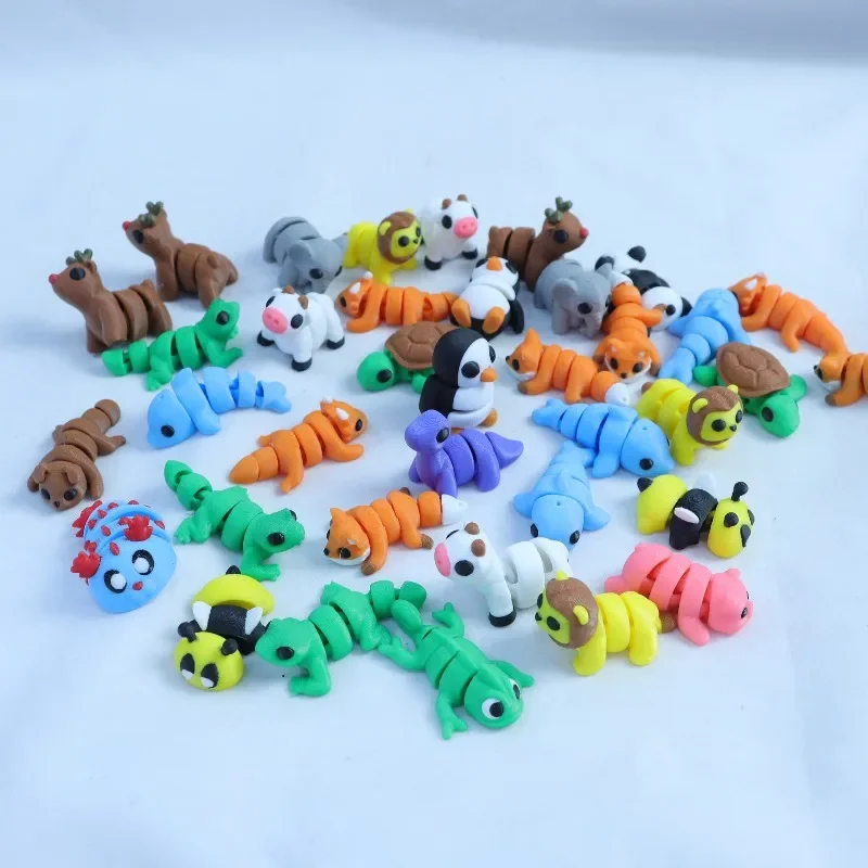 10/20/30/50pcs 3D Printed Cartoon Models Animal Pets Cartoon Figurines Trendy Durable and Fun Ornaments Party Favors