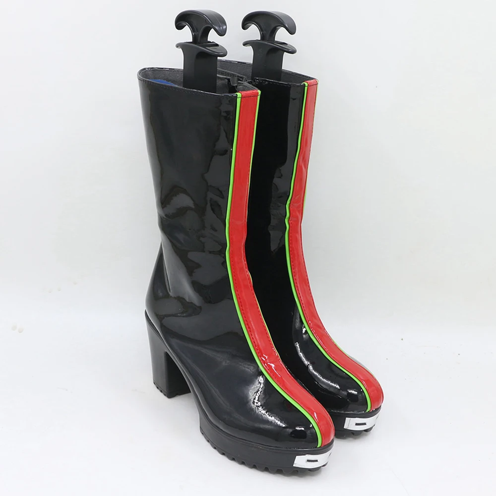 Anime KPop Demon Zoey Rumi Hunters Cosplay Shoes Women High Heels Leather Boots Halloween Carnival Costume Prop