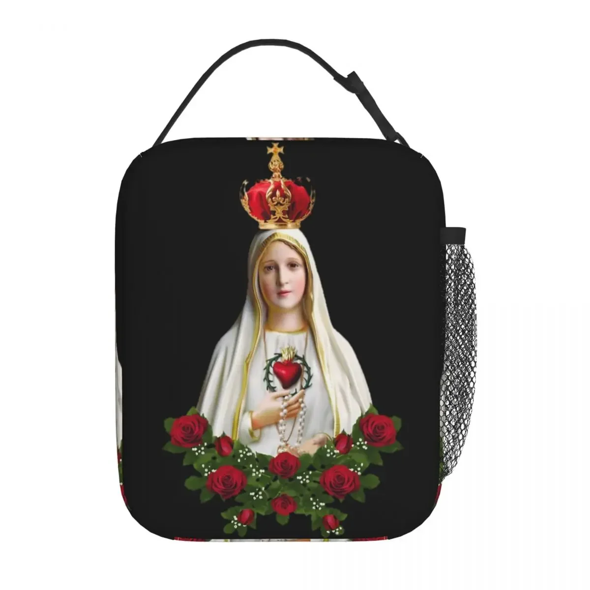 Insulated Lunch Boxes Our Lady Of Fatima Merch Mother Of God Food Box Harajuku Thermal Cooler Bento Box For School