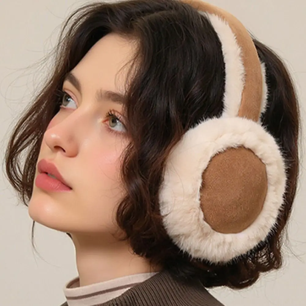 

Удобные шапочки для ушей, замшевые наушники, однотонные складные зимние наушники, ветрозащитная маска для ушей для верховой езды