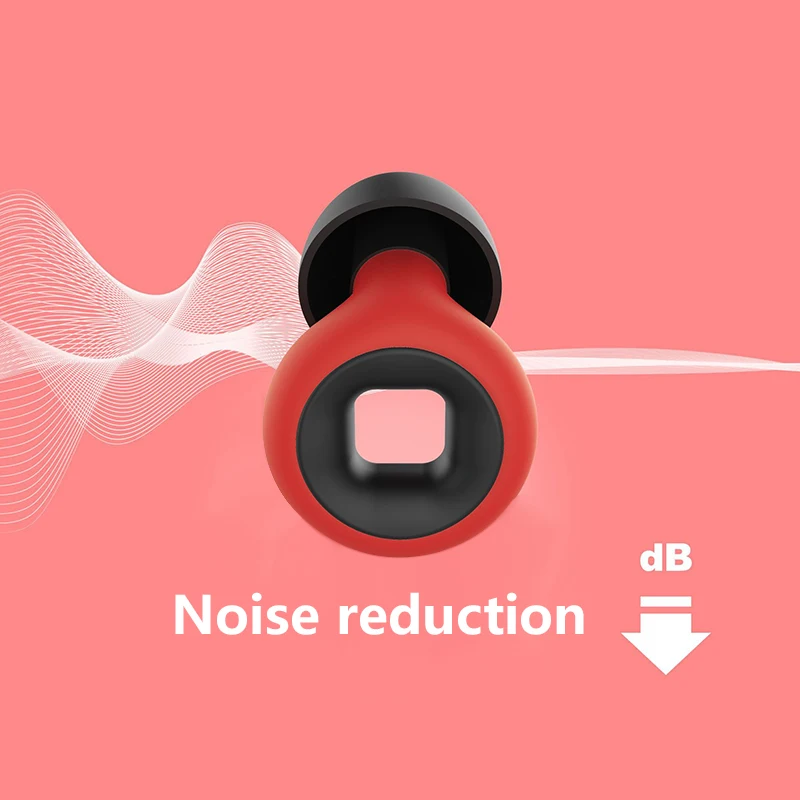Motorcycle Noise Reduction Earplugs Anti-noise Mute Earplugs Motorcycle Equipment Sleep Soundproof Earplugs for Swimming Sleep view 2