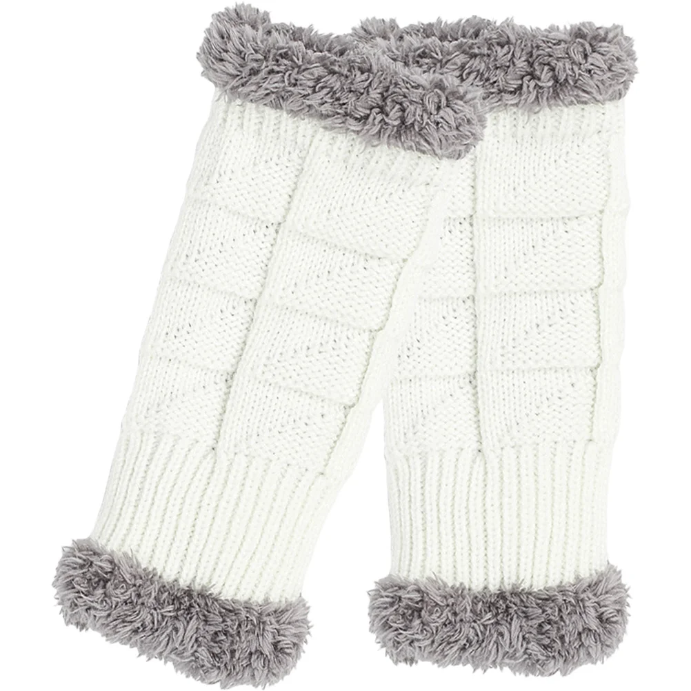 1 زوج محبوك قفازات مفتوحة الاصبع لوازم الشتاء مريحة الجلد ودية تخزين الحرارة داخلي في الهواء الطلق استخدام قفازات أنيقة