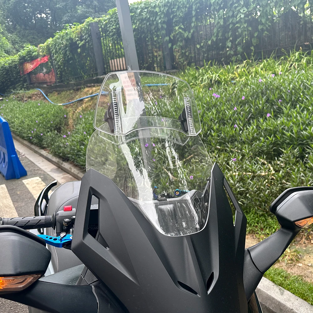 Einstellbare Verlängerung Windschutzscheibe Windschutz Spoiler Deflektor Für Honda Africa Twin XRV 650 XRV 750T XRV650 CRF1000L XRV 750 – Detail 7