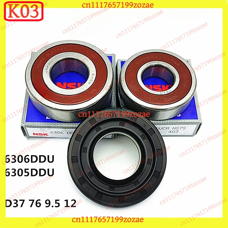 KJ02 k3 Washing Machine Inner Drum Spider Bracket & Bearing Kit, Front Load Washer Tripod Shaft Replacement
