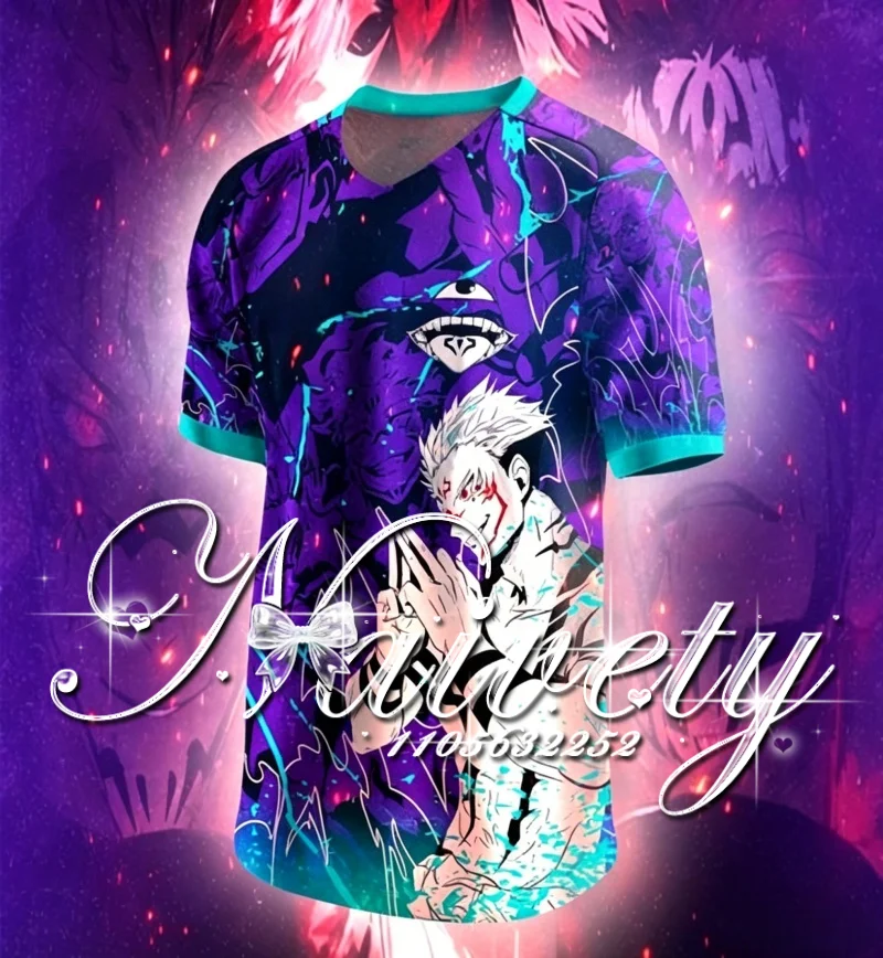 Summer New Jujutsu Kaisen Ryomen Sukuna 3D Abstract Print Quick Dry Breathable Sports T-shirt Unisex Loose Anime Fans Top