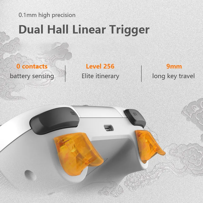 WOOKING V10 Wu Kong Wireless Gaming Controller Gamepad Dual Hall löst Joysticks 3-Modus PC Switch Android TV Bluetooth 2,4G aus