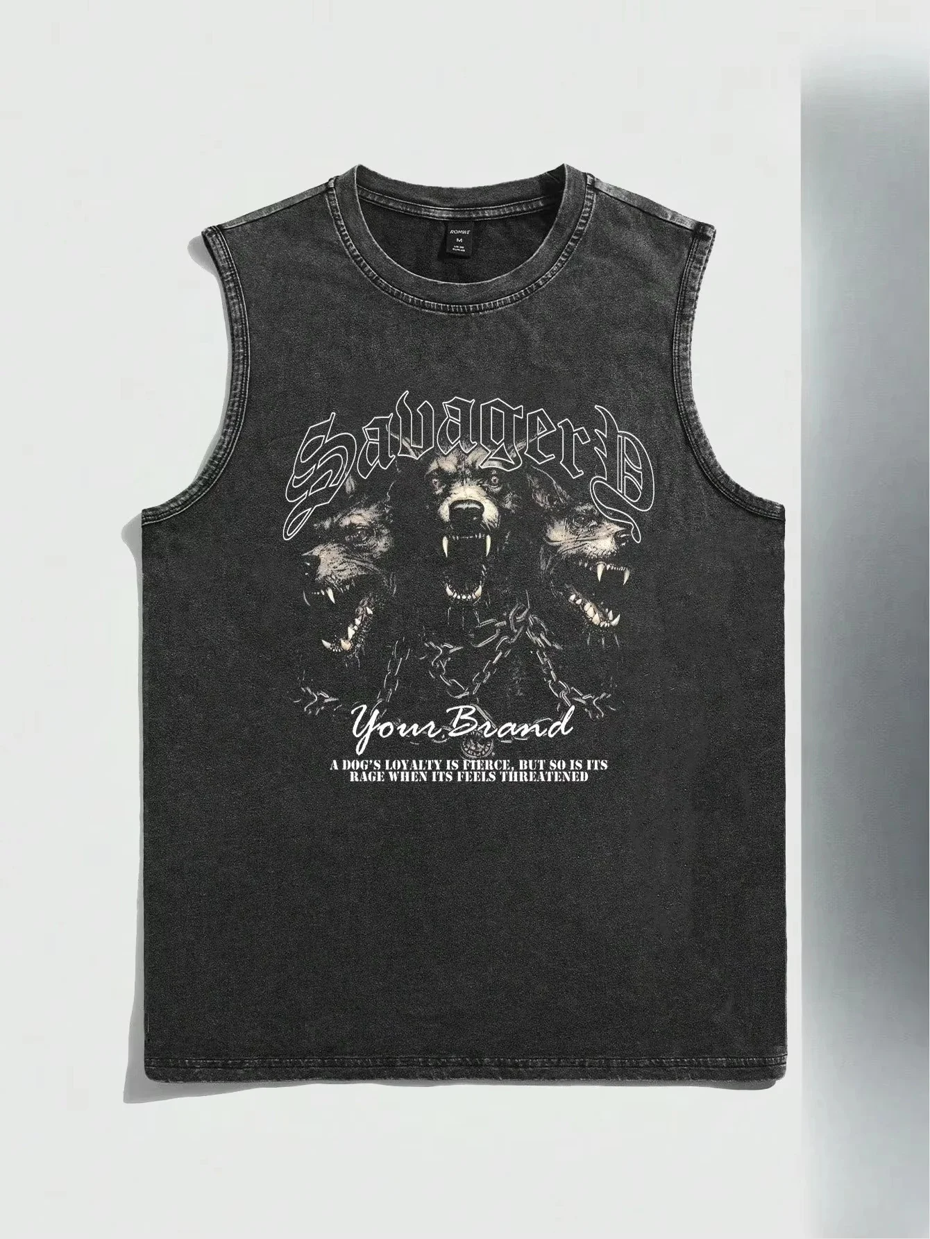 Amerikanische Rockband Bedrucktes Vintage Washed Sport-Tanktop aus Baumwolle Ärmelloses Herren-T-Shirt Hip-Hop Gym Kleidung Sommer 2026 – Detail 19