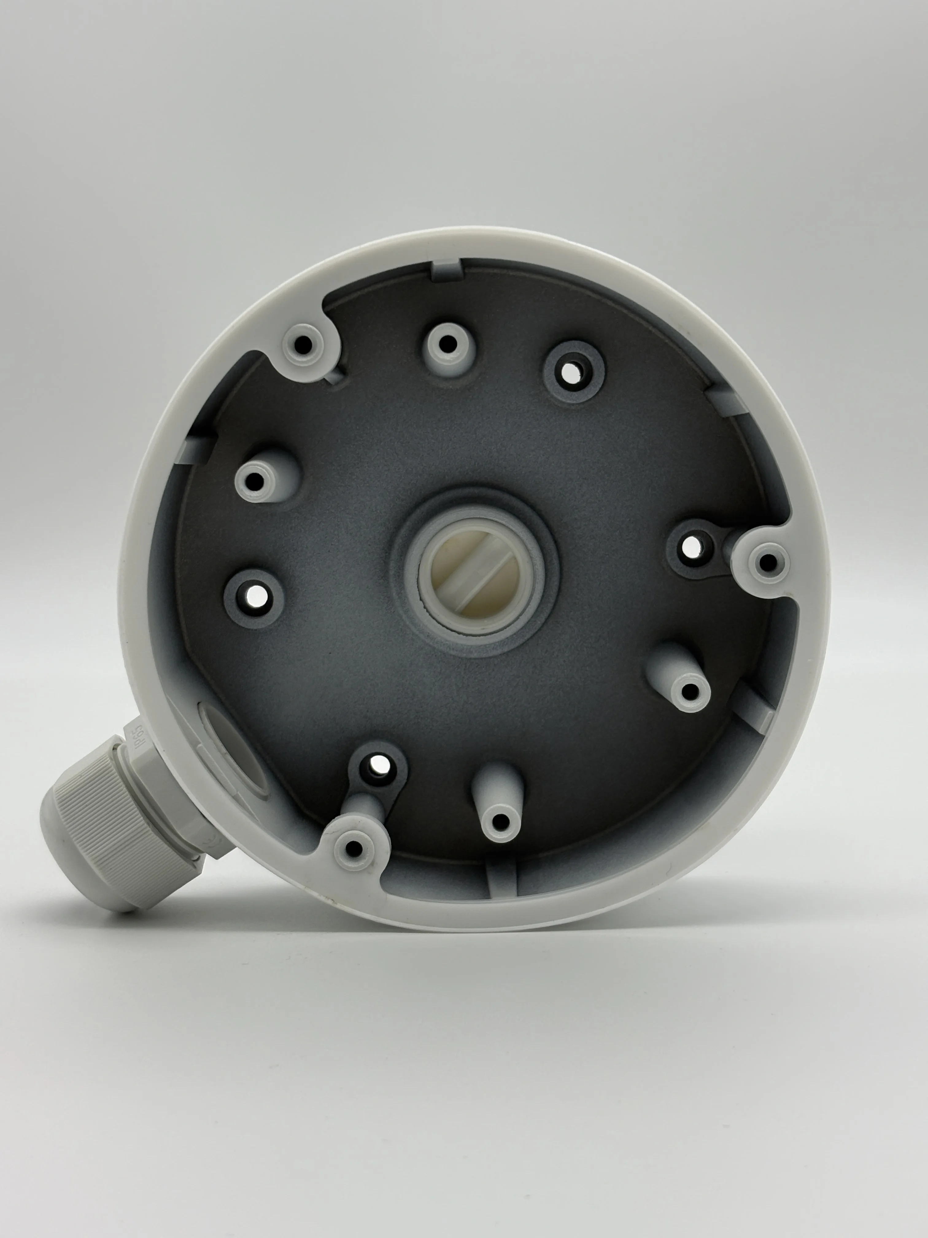 صندوق توصيل هيكفيجن DS-1280ZJ-PT6 سبائك الألومنيوم الأبيض لكاميرا هيكفيجن برج القبة