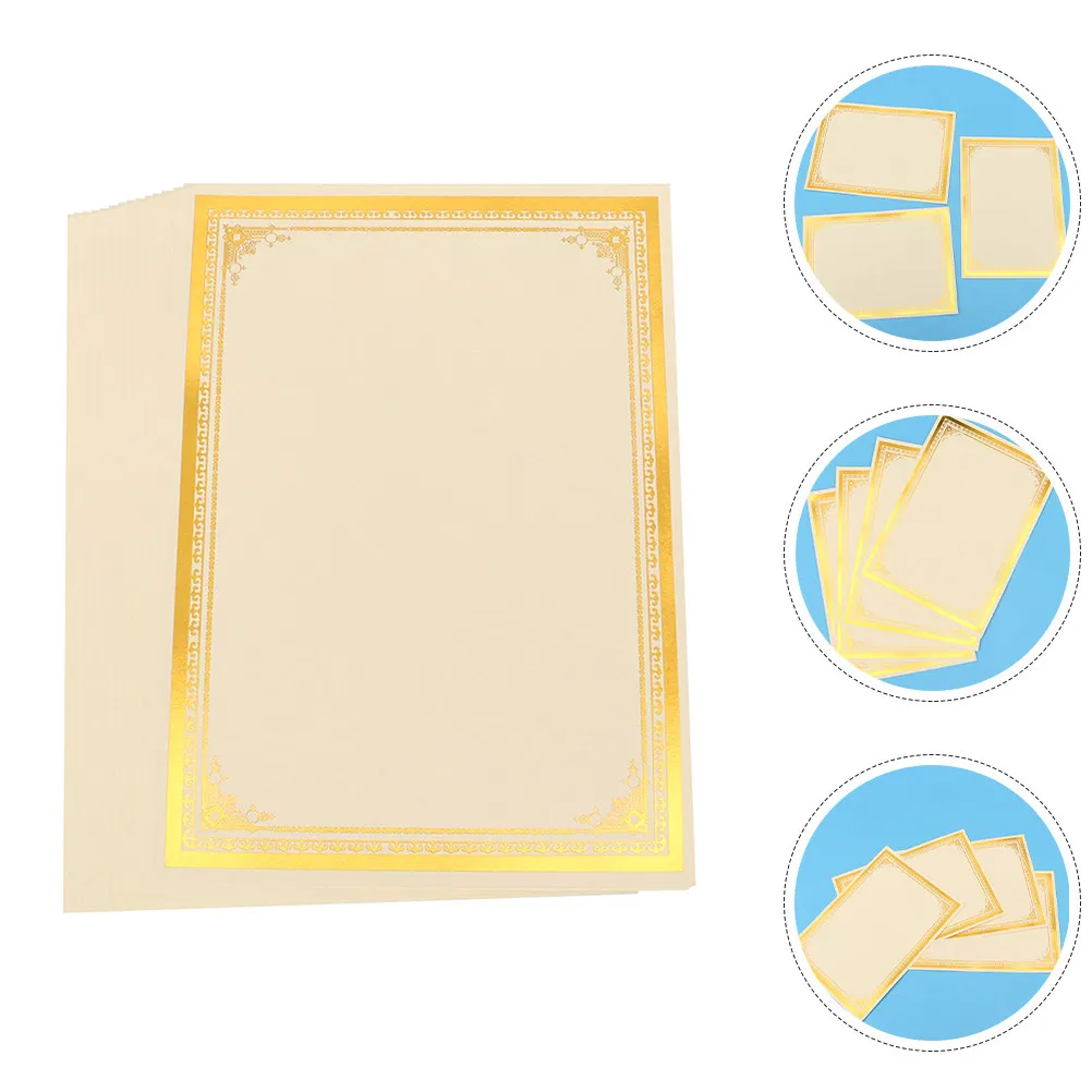 

12 листов бумаги для печати сертификатов, пустая бумага для дипломов, гладкая, с закругленными краями, для печати и записи, для академических сертификатов