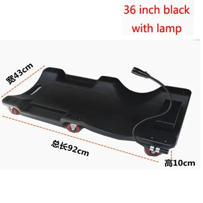 1Pc 36 inch Car Repair Lying Board With LED Light Skateboard Spare Parts Repair Board Car Vehicle Service Maintenance Tool