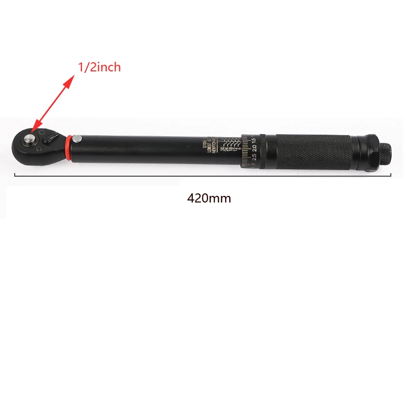 1PC 3-230Nm Torque Wrench 1/2inch Ratchet Key for Bicycles Motorcycle Car Repair Hand Tools Two-way Ratchet Spanner