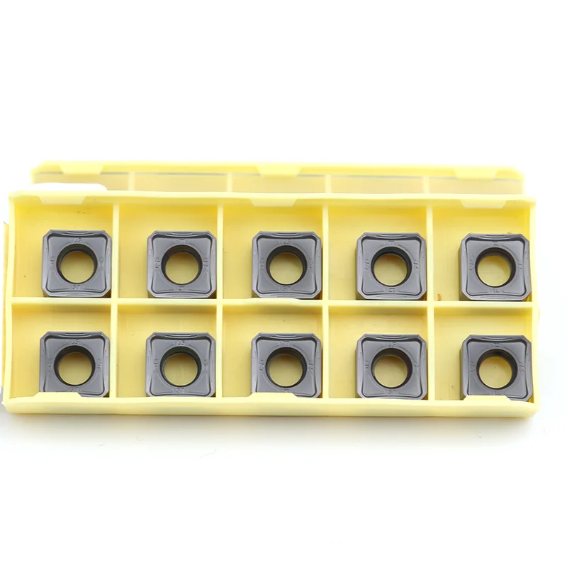 Fraise CNC pour tour en acier inoxydable, outil de tournage, avec Insert en carbure SNMX1205 ANN F57 LF6018, lame SNMX 1205, 10 pièces