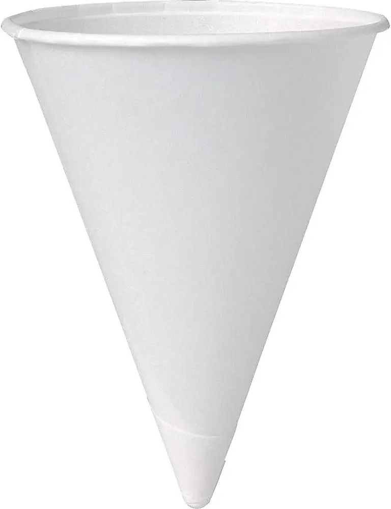 

4 oz White Paper Cone Cups (Case of 5000)