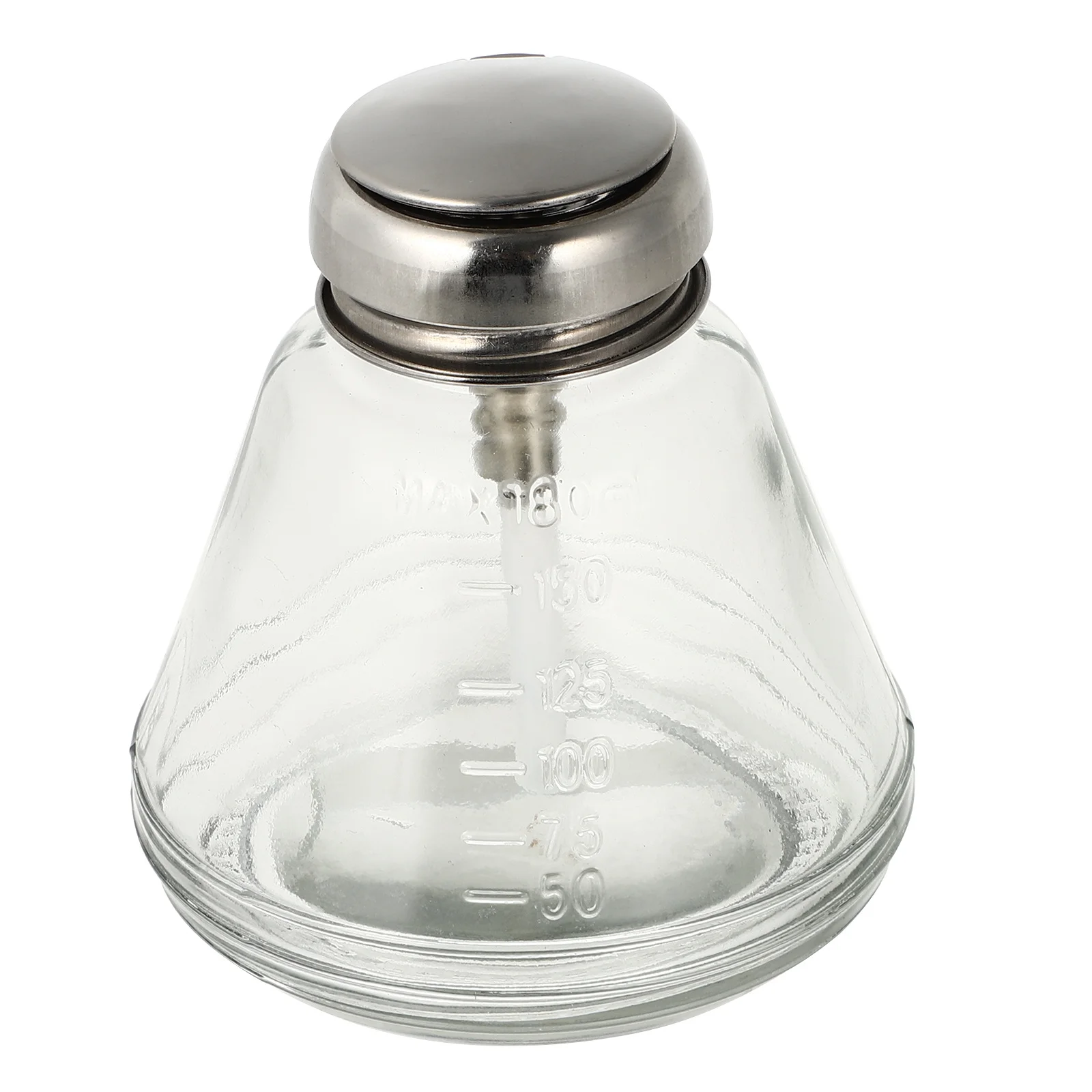 Butelka na płyn do zmywania lakieru do paznokci, duża pojemność, pusta szklana butelka z pompką, dozownik, płyn do czyszczenia paznokci, butelka do przechowywania, puste butelki z pompką.