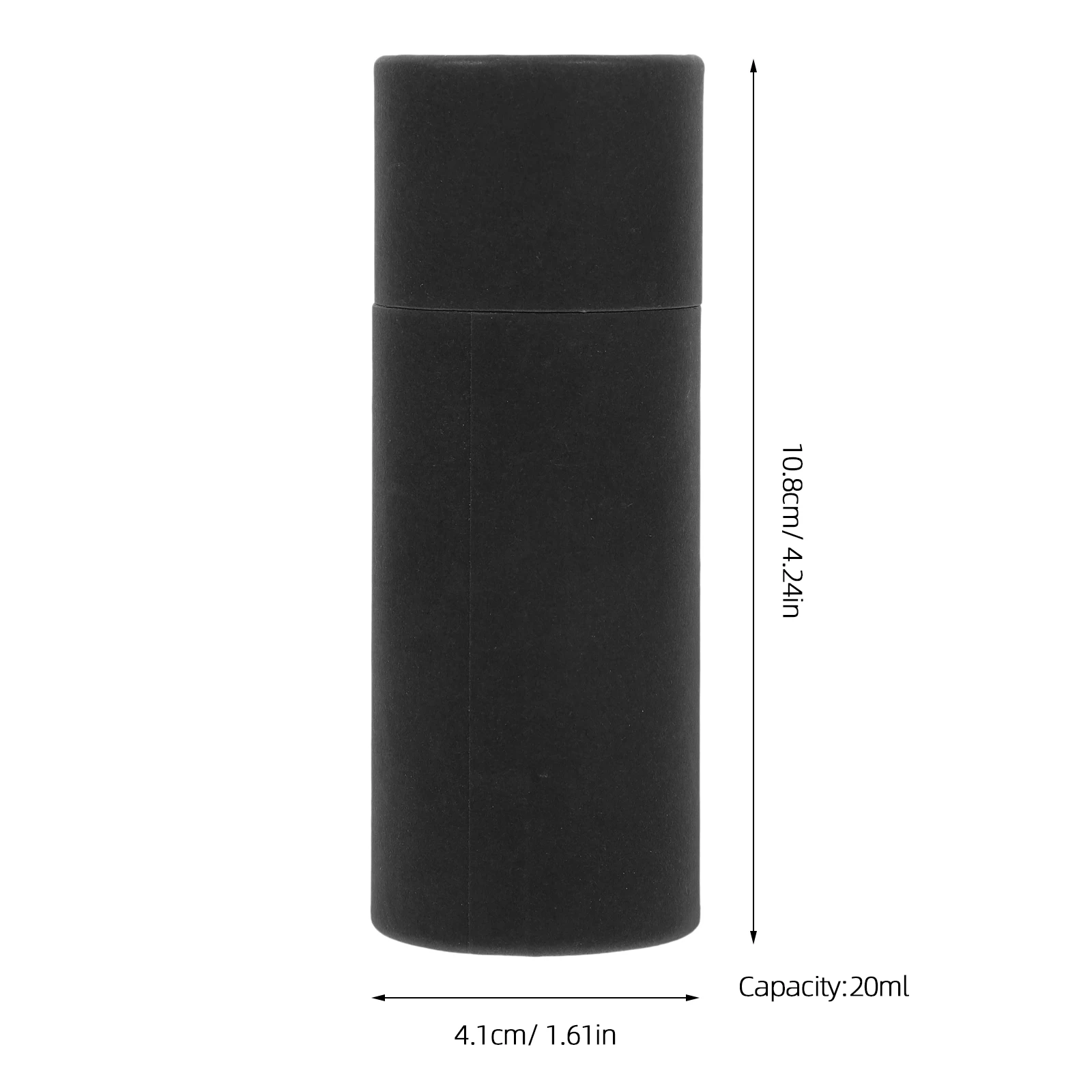 15pcs Paper Gift Box Small Tubes Lid Container Cardboard Black Packing TubeReusable EcoFriendly Packaging