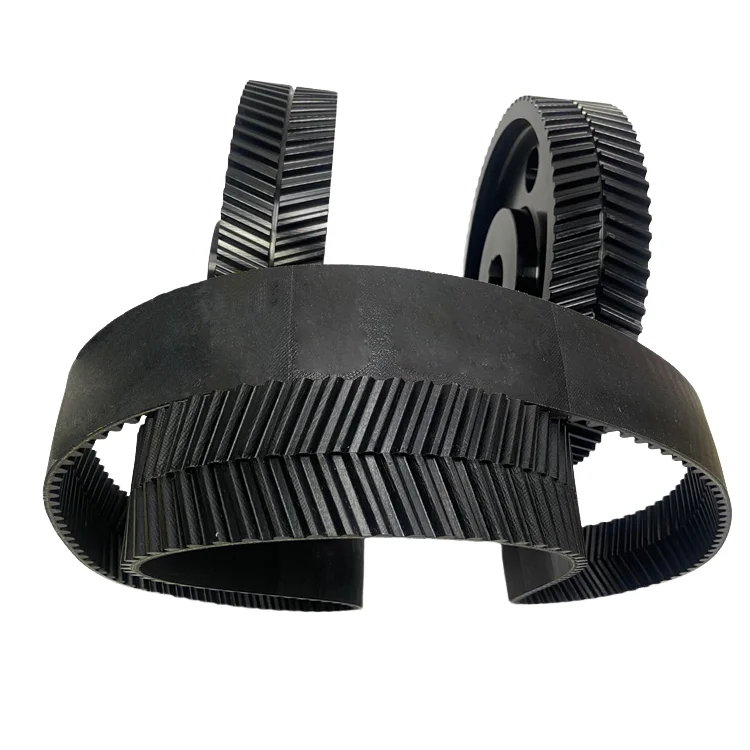 

O-Type Nylon Herringbone Toothed Belt Timing Pulley 45 Steel Customizable for Machinery Industries OEM Construction Pulley
