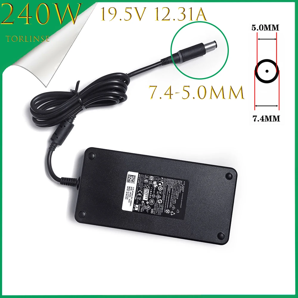 19.5V 12.3A 240W LA240PM180 Adapter For DELL Alienware M15X M17X Precision 17 7000 R3 PA-9E J211H J938H Y044M Charger