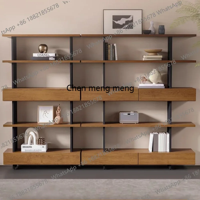 F150Italian simple solid wood file cabinet bookshelf