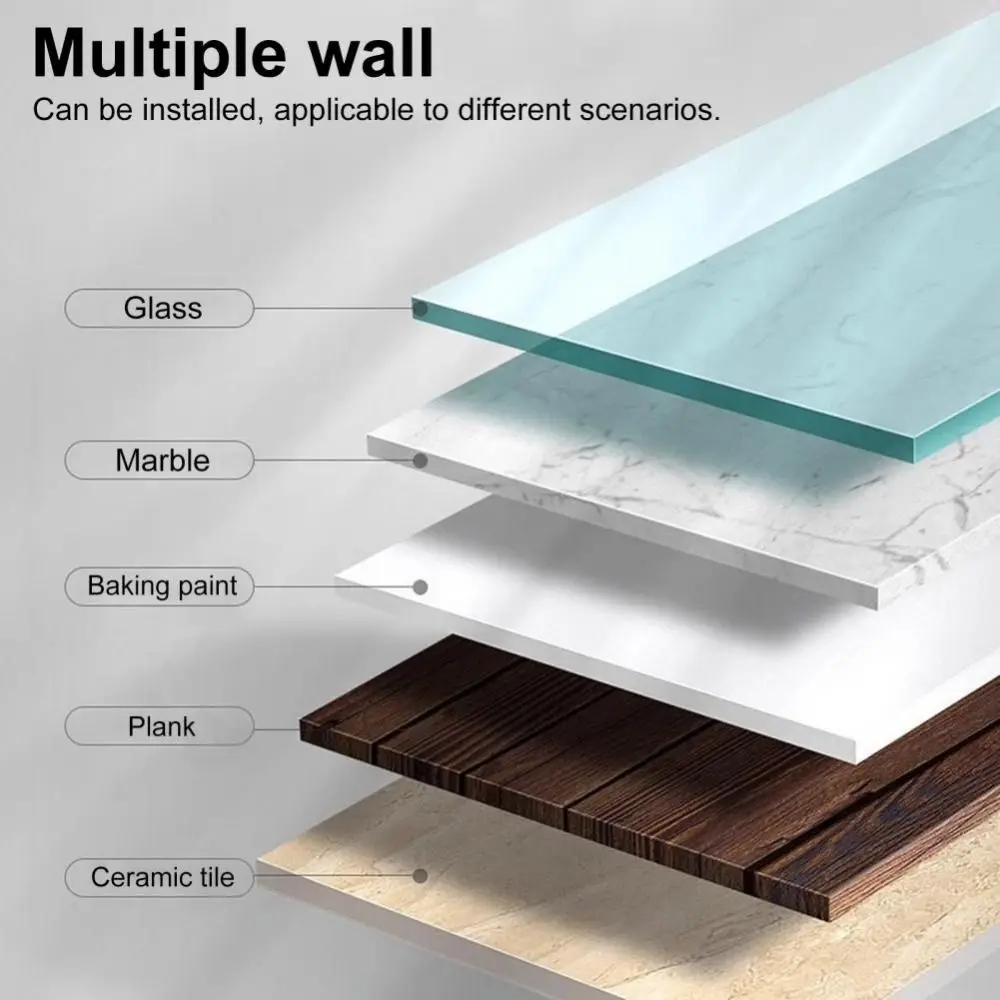 

380ML Liquid Soap Dispenser Wall Mounted Reusable Shampoo Shower Gel Container Plastic Leakproof Hand Sanitizer Dispenser