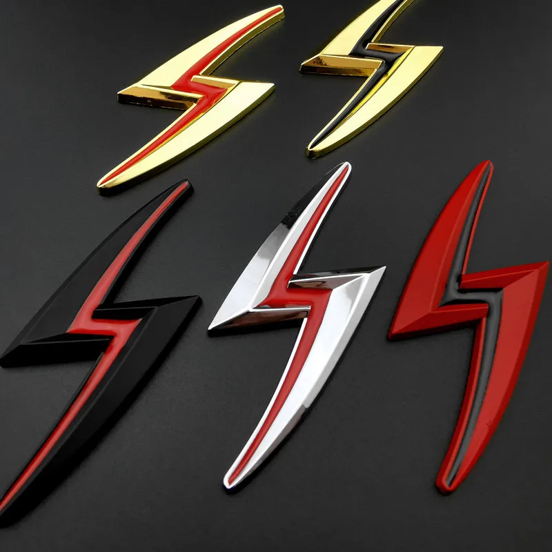 Letras Metálicas 3D para Coche, Emblema de Logotipo S Lightning, Insignia para Guardabarros, Pegatinas para Maletero, Accesorios para 200sx 240sx Zenki Silvia S14 S15