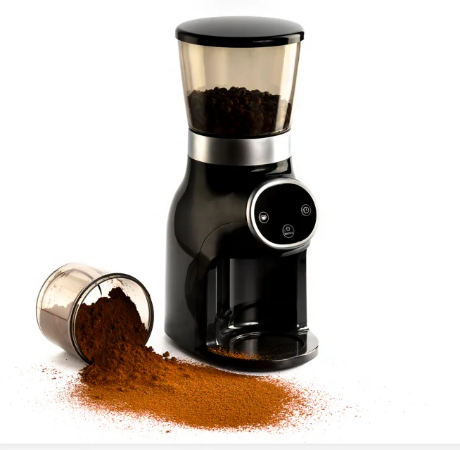 Small Grinding Coffee Grinder Burr 16 Adjustable Setting Espresso Coffee Burr Grinder