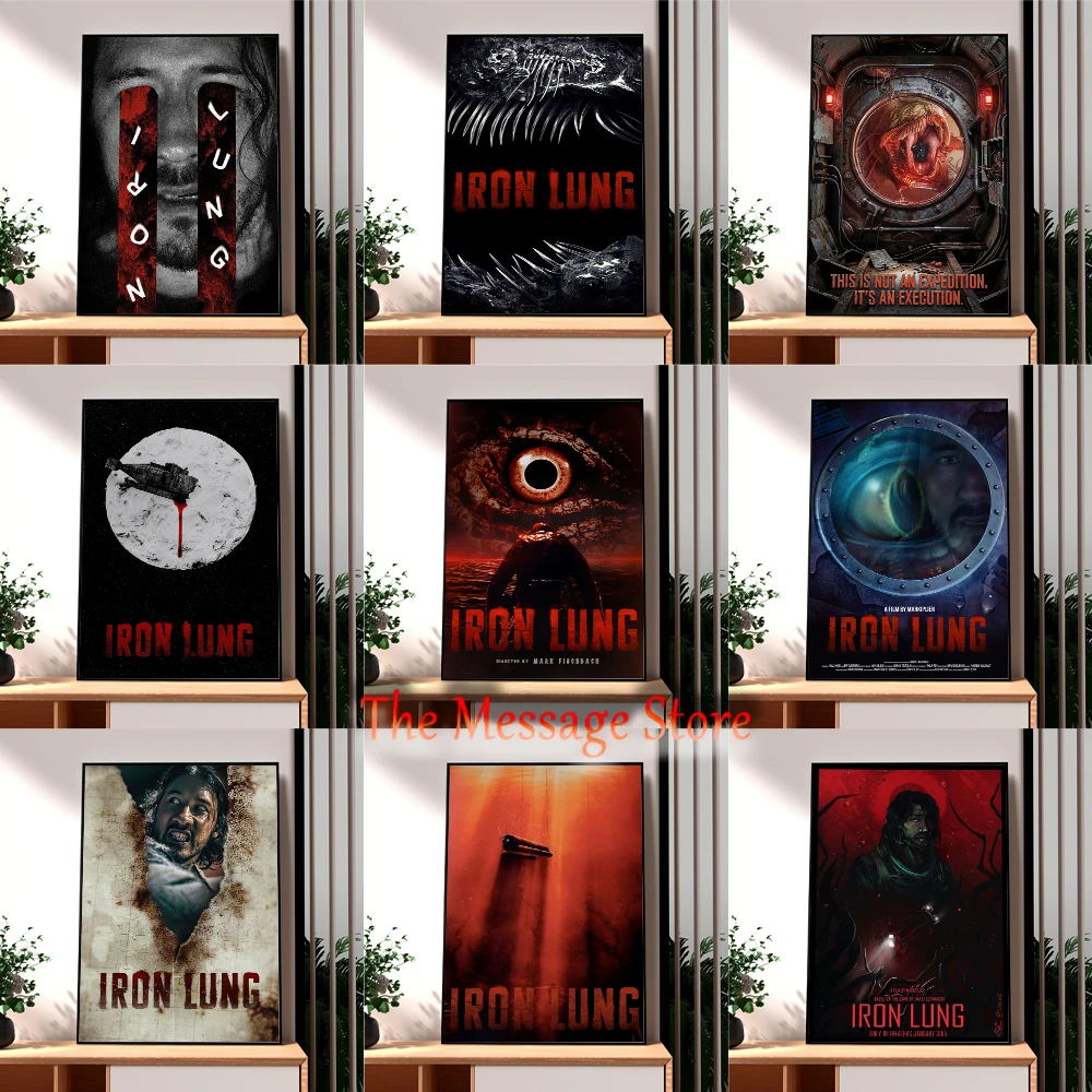 Iron Lung 2026, nueva obra de arte cinematográfica de película de terror inspirada en la película, póster de fantasía, pintura en lienzo, imágenes de pared, decoración del hogar