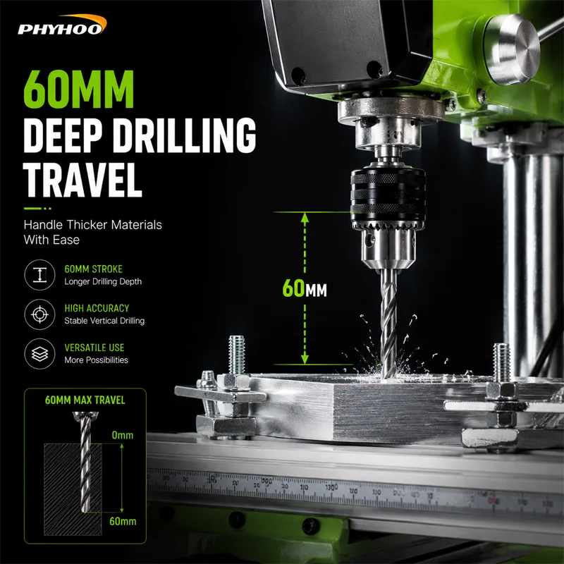 PHYHOO Jewelry Bench Drill Pre - огляд і ціна Mini Milling Machine Table Cross Slide Xy
