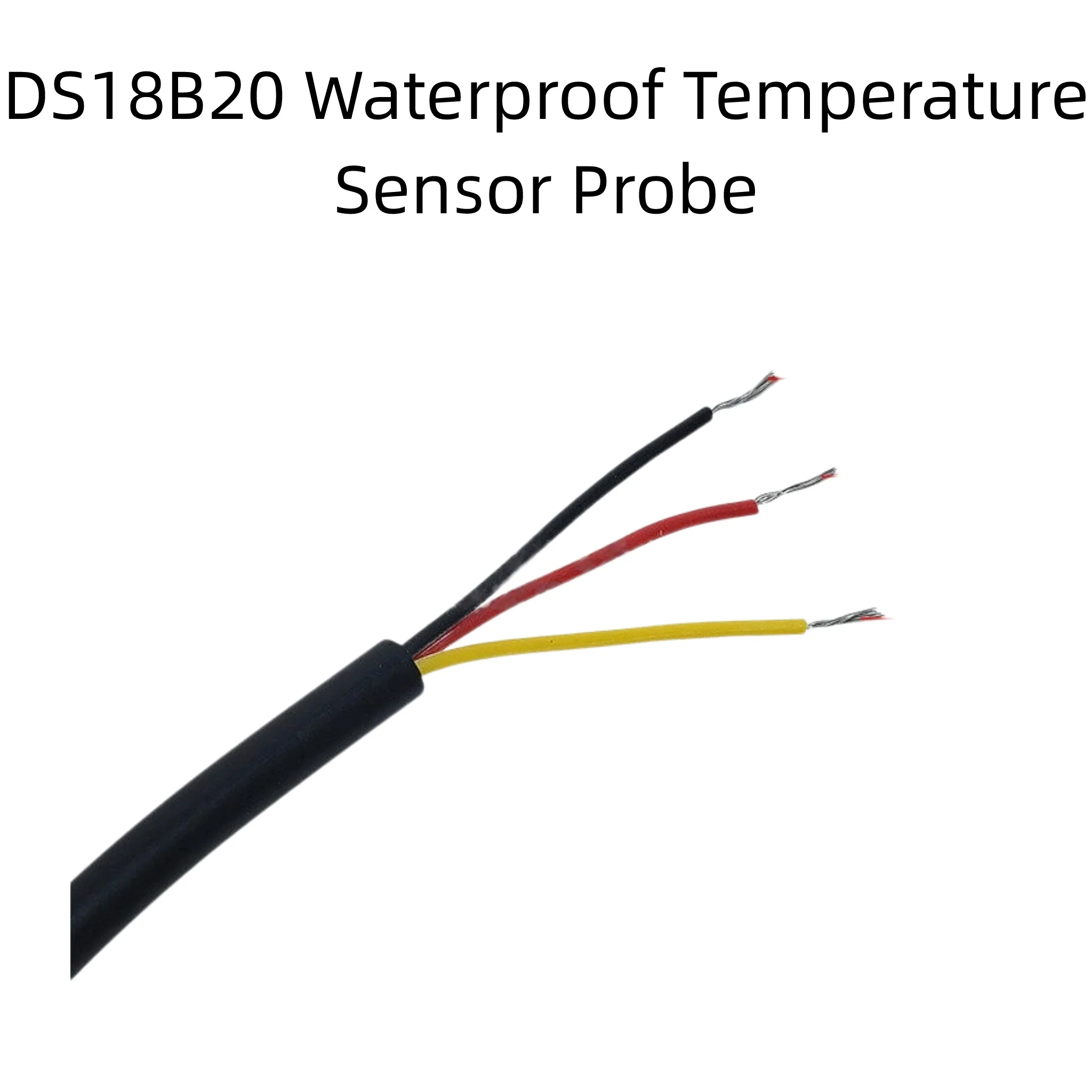 DS18B20 Waterproof Digital Temperature Sensor Stainless Steel Probe Cable with 2.5mm Audio Plug for Arduino DIY Temperature Meas