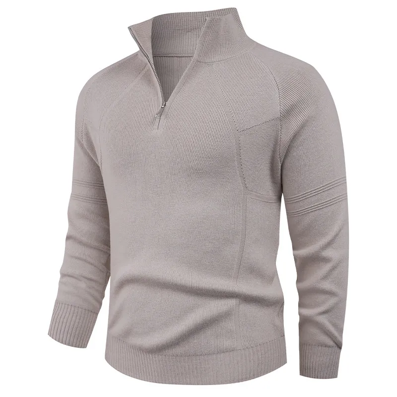 

Loose Men's Knitted Sweater f Zip Casual Sle Comfortable Inner Wear Outer Jaet Leisurely Trend Autumn Winter Knitwear