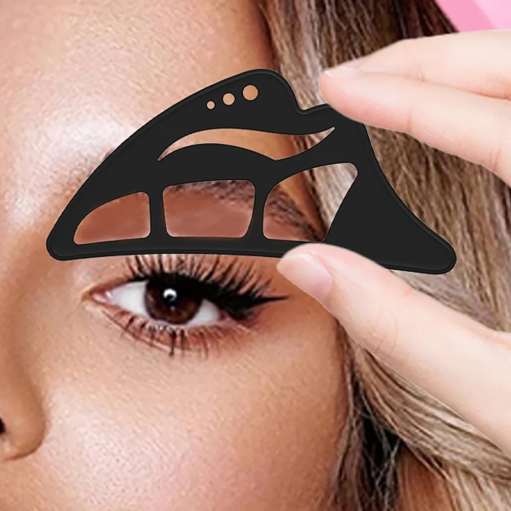 Wielorazowy silikonowy szablon do cieniowania powiek, trwały szablon do eyelinera, szybka mapa wzorów do makijażu oczu, szablon do eyelinera.