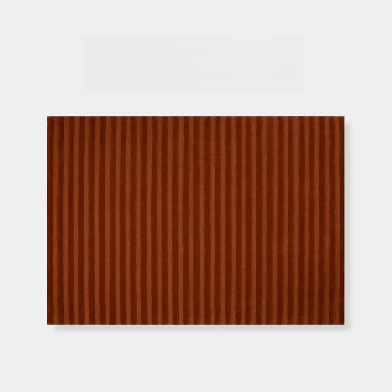 

Living room carpet modern simple high-end light luxury wool silk bedroom bedside blanket solid color French