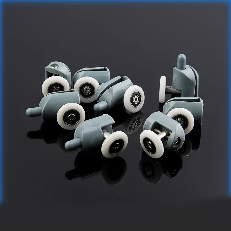 8pcs Diameter19/20/23/25/27mm Shower Door Rollers/Runners/Wheels shower room pulley Replacement 4top +4bottom