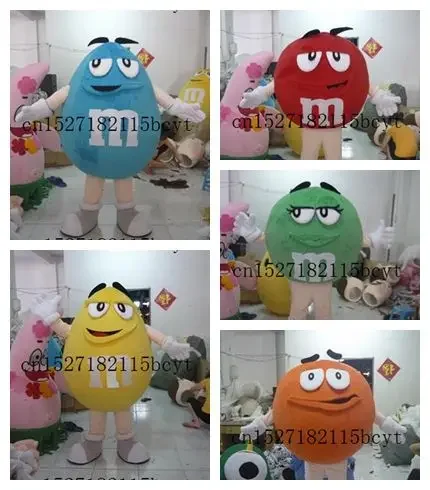 

Cut M Beans Mascot Costume Cartoon Cosplay Chocolate Mascotte Character Fancy Dress Carnival Christmas Celebration Advertise