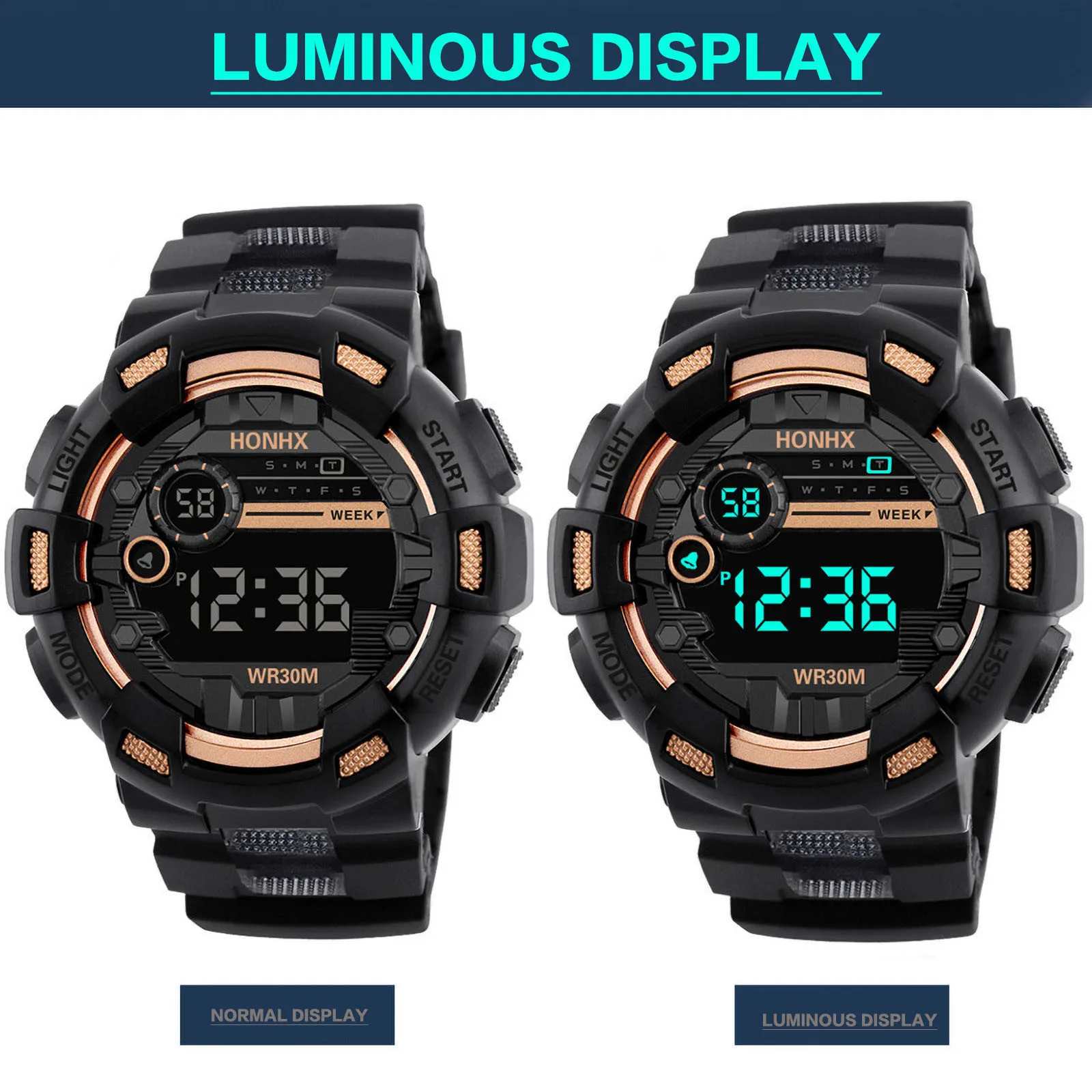 2024 New Digital Watches Sports Wristwatches Men's Sport Watch Digital Stopwatch Watch Men Reloj Digital Montre