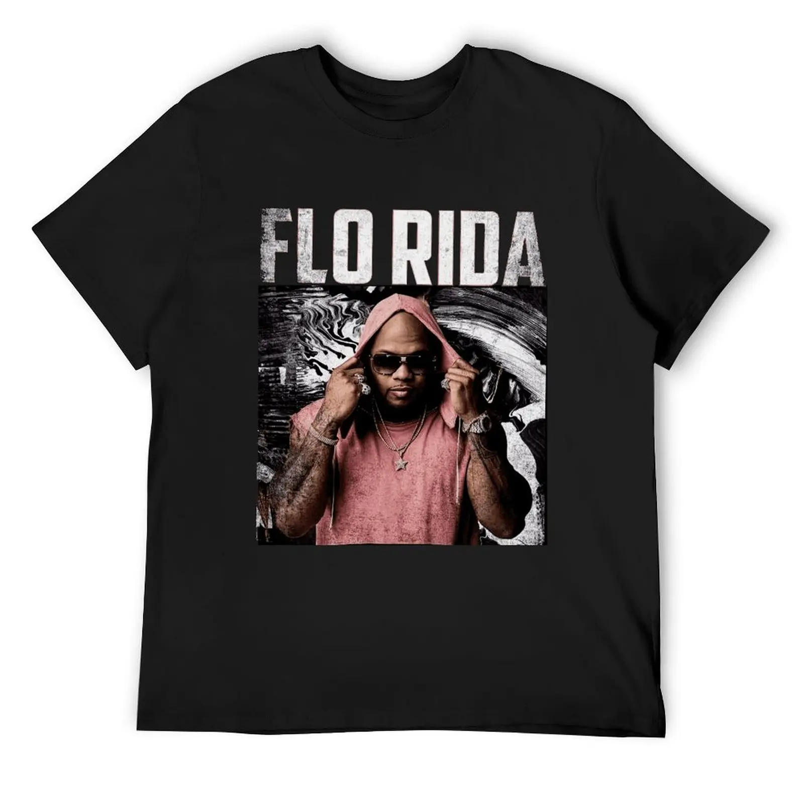 Flo Rida T-Shirt boys animal print vintage graphic tee Men's clothing