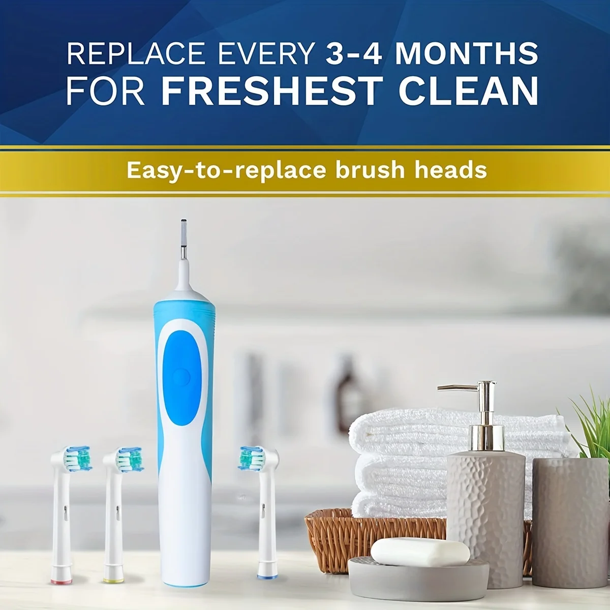 Oule B electric toothbrush head p2/4000/3757/d12/33766 soft bristled toothbrush head compatible with Borang universal toothbrush image 6