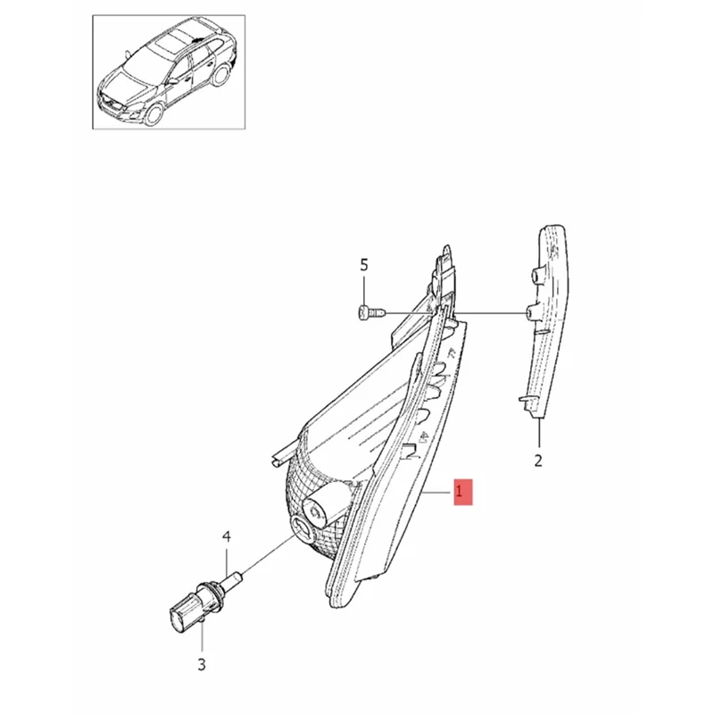 

31353286 Right Rear Bumper Fog Light Reflector Parts For Volvo XC60 14-18 Parking Warning Taillights Lamp Reflector No Bulb
