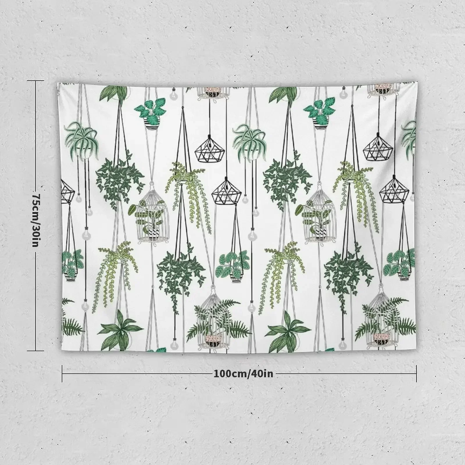 hanging pots pattern Tapestry Decoration For Bedroom Outdoor Decoration Tapestry