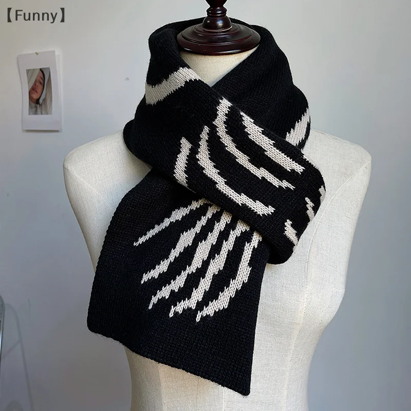 [مضحك] الخريف الشتاء أزياء وشاح الرجال النساء الدافئة سماكة شال منديل الأوشحة