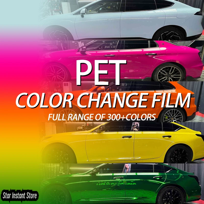 

Liquid Metal Silver Color Change Film 1.52x17m, PET Aluminum Mercury GT Series, Automobile Vinyl Car Wrap