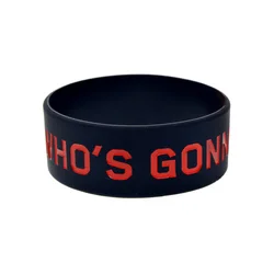 1 PC Who Is Gonna Stop Me Silicone Wristband One Inch Wide Band