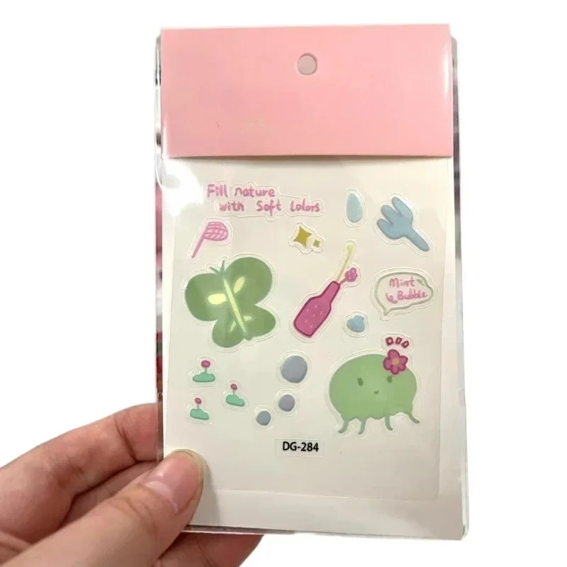 New A Set Cute Computer Stickers, Funny Three-dimensional Jelly Planner Decorative Stickers Mobile Phone Stickers