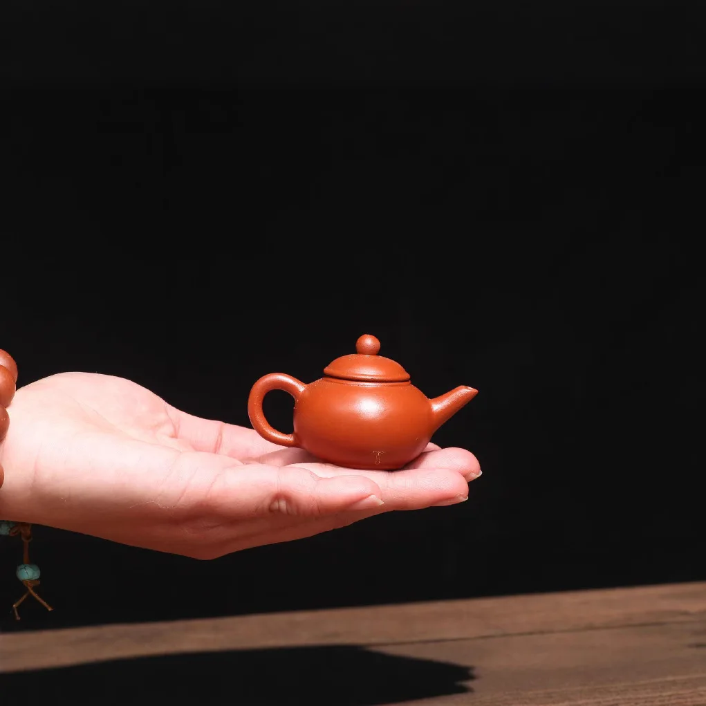 Yixing Purple Clay Tea Pet Pot, Vermicelli Fingertip Small Pot Tea Pot Tea