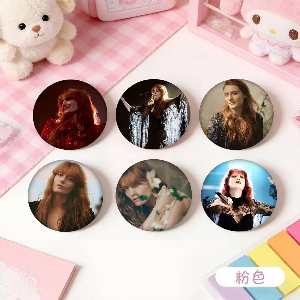 1pc Band F-FlorenceS And The M-MachineS Cartoon Style Badge Brooches On Backpack Decoration Round Enamel Pins For Accessorys