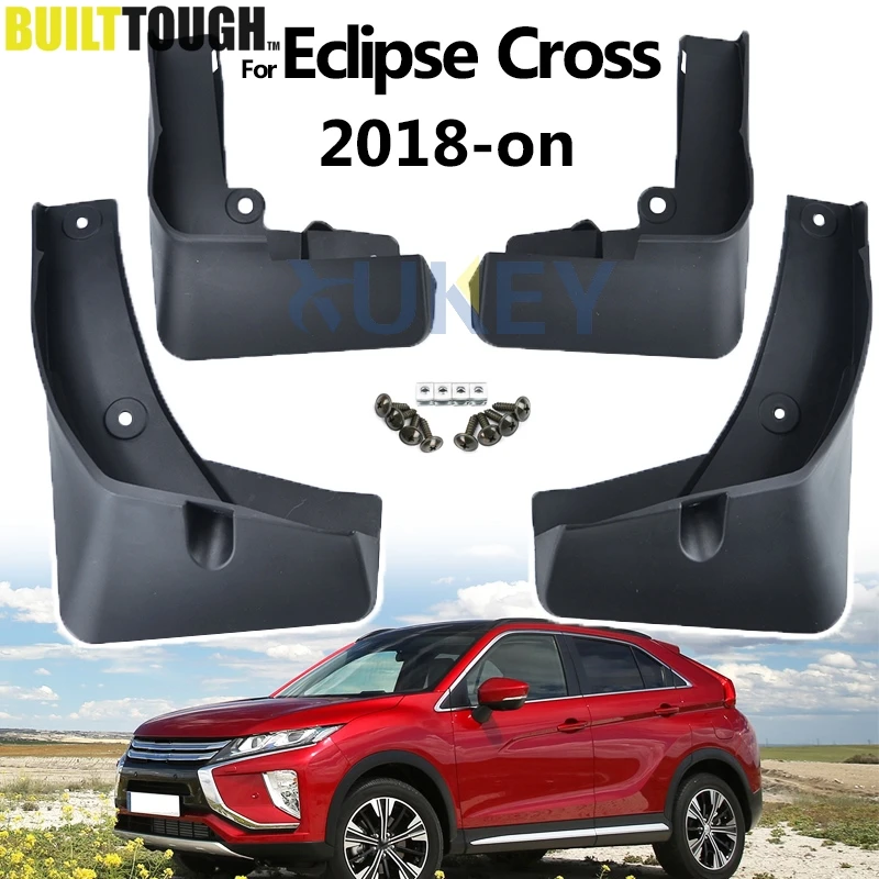 Car Mudflaps For Mitsubishi Eclipse Cross Mud Flaps Splash Guards Mudguards Mud Flap Front Rear Fender Protector 2018-2025