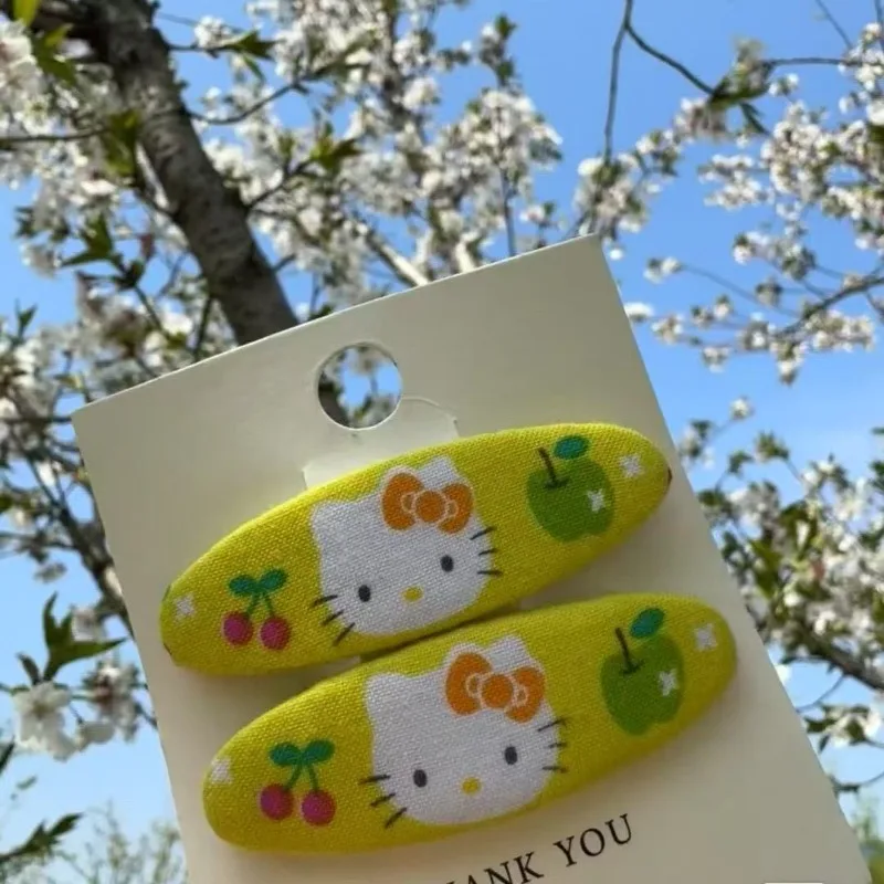 

Hello Kitty Hair Clip Headwear Cartoon Women Bangs Sweet Side Duckbill Clip Fashionable Creative Versatile Accessories Wholesale